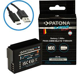 Aku Panasonic DMW-BLC12 1100mAh Li-Ion Platinum USB-C nabíjení