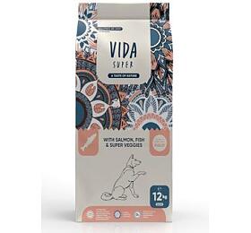 Kraftia VIDA SUPER DOG Adult M/L Salmon &amp; Fish 12kg