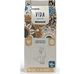 Krmivo pro dospl koky Kraftia VIDA SUPER CAT Adult Chicken & Veggies 10 kg