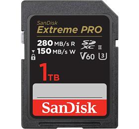 SanDisk Extreme PRO 1 TB V60 UHS-II SD cards, 280/150 MB/s,V60,C10,UHS-II