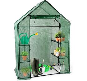 KINZO Zahradn foliovnk se vstupem 6 polic 195x73x143 mm ED-219566