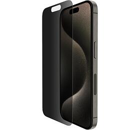 Belkin SCREENFORCE TemperedGlass Privacy Anti-Microbial ochrann privtn sklo pro iPhone 15 Pro (OVA149zz)