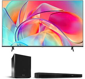 SET UHD QLED TV Hisense 65E7KQ + Soundbar Hisense U3120G