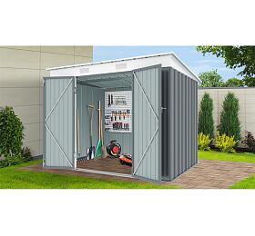 Zahradní domek Riwall PRO RMSP 6x8 Anthracite, kovový 2,4 x 1,8 m