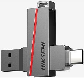 Hikvision HIKSEMI Flash Disk 256GB Dual, USB 3.2 (R:30-150 MB/s, W:15-45 MB/s) (HS-USB-E307C(STD) / 256G / U3 / NEWSEMI / WW)