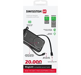 Powerbanka SWISSTEN 20000 mAh PD 20W, ern