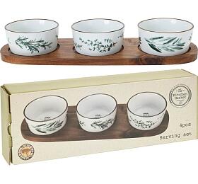 EXCELLENT Sada misek na pochutiny servrovac s tcem 4 ks KO-210000920