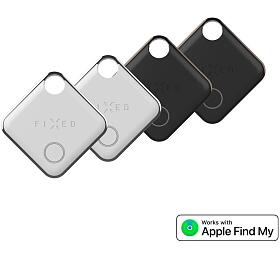 Smart tracker FIXED Tag s podporou Find My, 4 ks, 2x ern + 2x bl