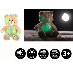 Plyov medvd Teddies Snlek, 40 cm, duhov