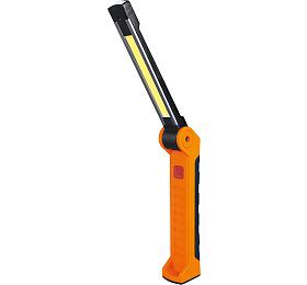 Solight pracovn nabjec LED lampa, 500lm + 70lm, COB, Li-Ion, USB, ernooranov