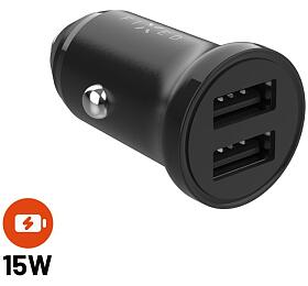 Autonabjeka FIXED s 2xUSB vstupem, 15W Smart Rapid Charge, ern