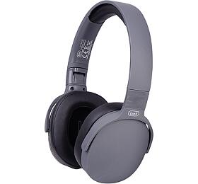 Sluchtka Trevi, DJ 12E45 BT/BK, Hi-Fi, bezdrtov, Bluetooth, mikrofon, 40 mm nunky, dobjec lithiov baterie