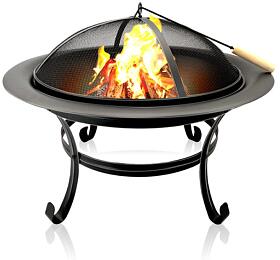 BBQ COLLECTION Zahradn ohnit ocelov s poklopem 75,5x58,5cm ED-286638