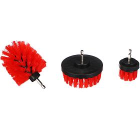 Sada kart na vrtaku pro itn auta CAR DETAILING DRILL BRUSH 3 MEDIUM, 3ks SIXTOL