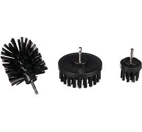 Sada kart na vrtaku pro itn auta CAR DETAILING DRILL BRUSH 3 HARD, 3ks SIXTOL