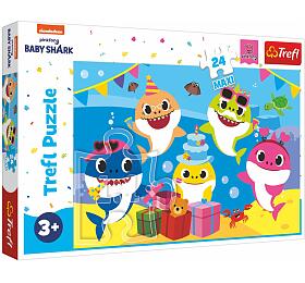 TREFL Puzzle maxi 24 dlk Baby Shark 60x40cm v krabici 40x27x4,5cm