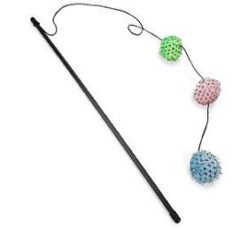 Hraka koka Udice 3mky s rolnikou, catnip 50cm Karlie