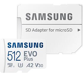 Samsung EVO Plus/micro SDXC/512GB/UHS-I U3 / Class 10/+ Adaptr/Bl (MB-MC512SA/EU)