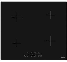 Indukn deska Vestfrost, VI-64TT0N10BK, vestavn, 9 rovn vkonu, 4 varn zny, dotykov ovldn, asova, 230V/50 Hz