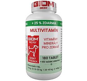 Giom S pes Multivitamn 180 tbl+25% zdarma