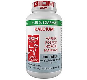 Giom S pes Kalcium 180 tbl+25% zdarma