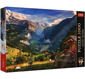 TREFL Puzzle Premium Plus - Photo Odyssey: dol Lauterbrunnen 1000 dlk 68,3x48cm v krabici 40x27x6cm