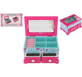 Teddies Skka perkovnice Princess 2 zsuvky odklpc vrch devo 18x12,5x12cm v krabici