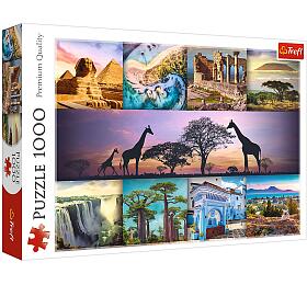 TREFL Puzzle Kol Afrika 1000 dlk 68,3x48cm v krabici 40x27x6cm