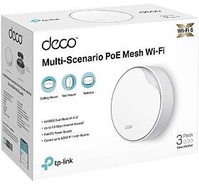WiFi router TP-Link Deco X50-PoE(1-pack) WiFi 6, 1x 2,5GLAN, 1x GLan s PoE, 2,4/ 5GHz AX3000