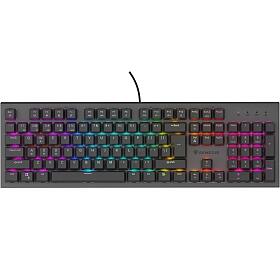 GENESIS mechanick hern klvesnice THOR 303/RGB/Outemu Peach Silent/Drtov USB/US layout/ern (NKG-2167)