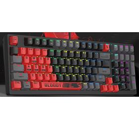 A4tech Bloody S98 Sports mechanick hern klvesnice,RGB podsvcen, Red Switch, USB, CZ, ern/erven (S98-SR-80)