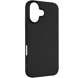 Zadní pogumovaný kryt FIXED Story pro Apple iPhone 16, černý