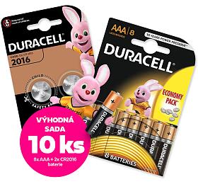 VHODN SET bateri DURACELL 8ks AAA bateri + 2ks LITHIOV BATERIE 2016