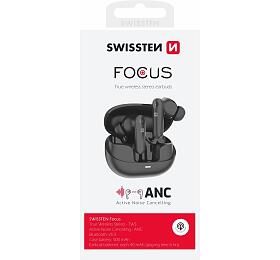 BLUETOOTH ANC SLUCHÁTKA SWISSTEN FOCUS ČERNÁ