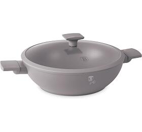 BERLINGERHAUS Pnev WOK s titanovm povrchem a poklic 30 cm Taupe Collection BH-8095