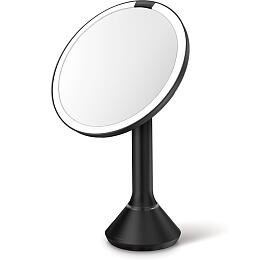 Kosmetick zrctko Simplehuman Sensor Touch, DUAL LED osvtlen, 5x, dobjec, ern ocel ST3064