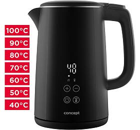 Rychlovarn konvice s regulac teploty Concept 1,5 l RK3360