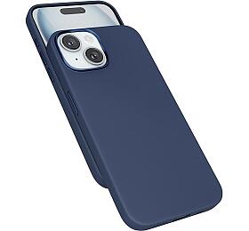 Epico Leather Pro Mag+ Case iPhone 15 - modrá