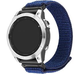 Nylonov emnek FIXED Nylon Sporty Strap pro Garmin QuickFit 26mm, tmav modr