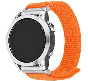 Nylonov emnek FIXED Nylon Sporty Strap pro Garmin QuickFit 26mm, oranov