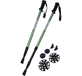 Trekingov hole KUBIsport s psluenstvm 1 pr, zelen