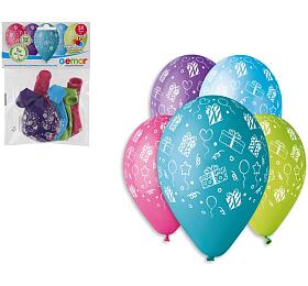 Smart Balloons Balonek/Balonky nafukovac s potiskem 13'' prmr 33cm v sku