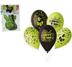 Smart Balloons Balonek/Balonky nafukovac s potiskem minecraft 13'' prmr 33cm 5ks v sku