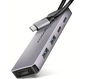 Axagon AXAGON HMC-5H60, USB 5Gbps hub, porty 2x USB-A, 1x USB-C, HDMI 4k/60, PD 100W, kabel USB-C 15cm