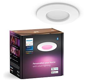 Hue WCA Slim koupelnov zpustn svtidlo LED 8,3W 750lm 2200-6500K RGB 9cm kulat IP44, bl Philips HUE