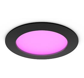 Hue WCA Slim L zpustn svtidlo LED 12W 930lm 2200-6500K RGB CRI80 17cm kulat IP44, ern Philips HUE