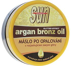 Vivaco SUN Argan Bronz Oil rozjasujc mslo po opalovn s bio arganovm olejem a zlatmi glitry 200 ml