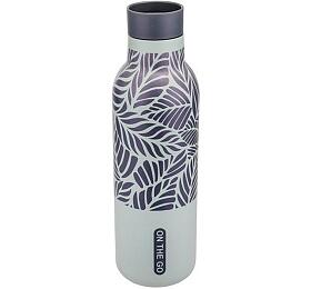 TERMOSKA KITCHISIMO 450ML ŠEDÁ/LÍSTKY