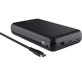 TRUST Powerbanka pro Notebook 100W, 2xUSB-C, 1xUSB - 20000mAh (25240)