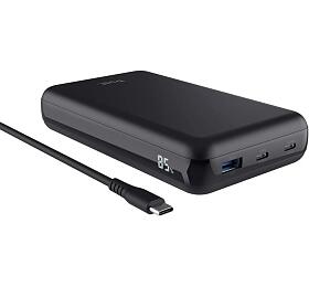 TRUST Powerbanka pro Notebook 100W, 2xUSB-C, 1xUSB (25240)